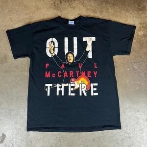 Paul McCartney Out There Tour black concert T-Shirt Size men's L